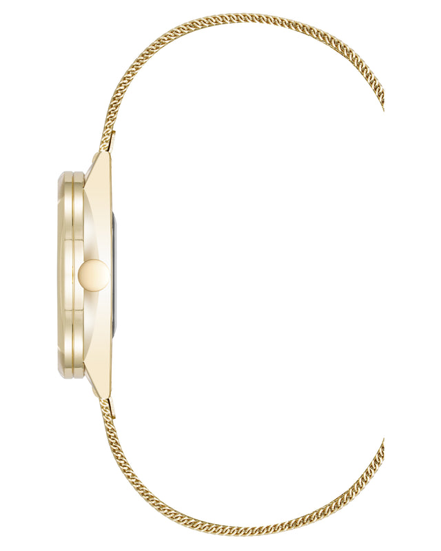 Nine West Round Case Mesh Bracelet Watch