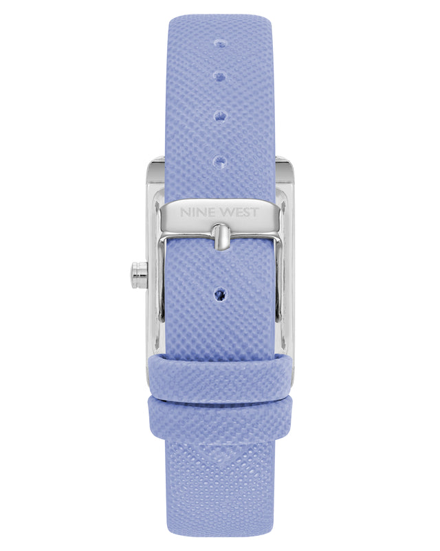 Nine West Saffiano Strap Rectangular Watch