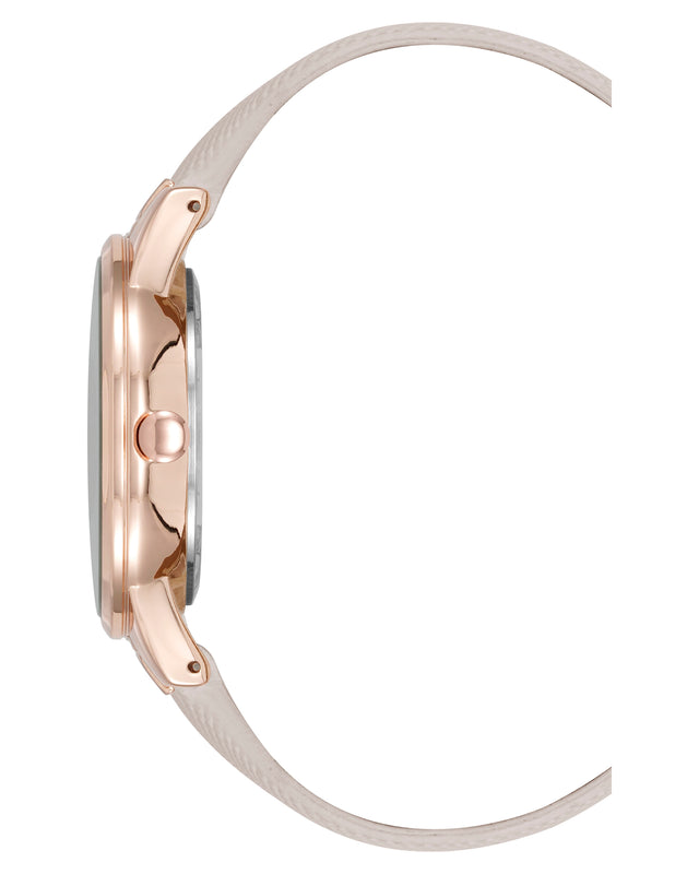 Nine West Saffiano Strap Watch