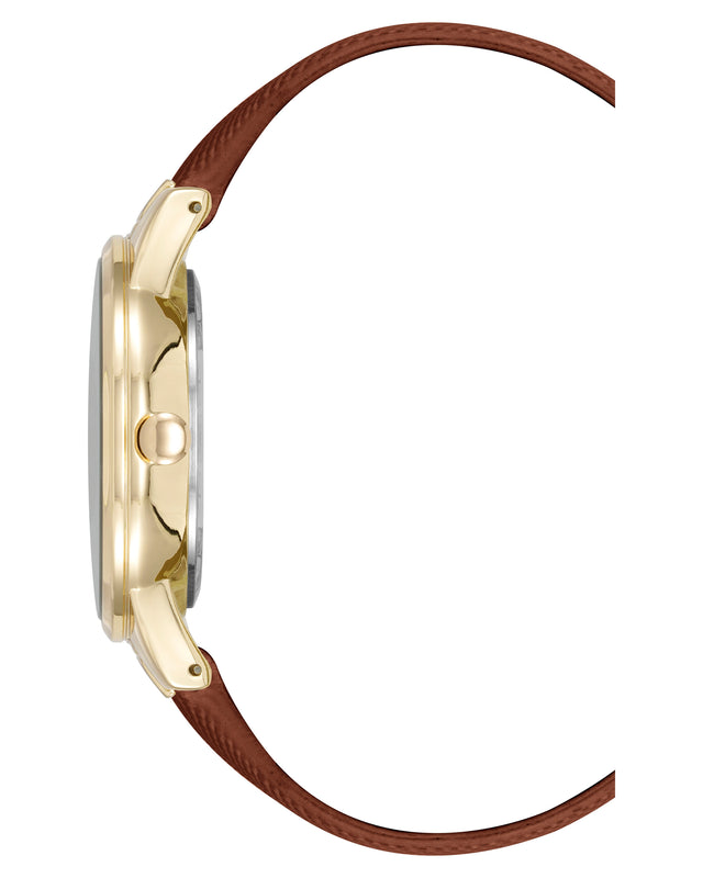 Nine West Saffiano Strap Watch