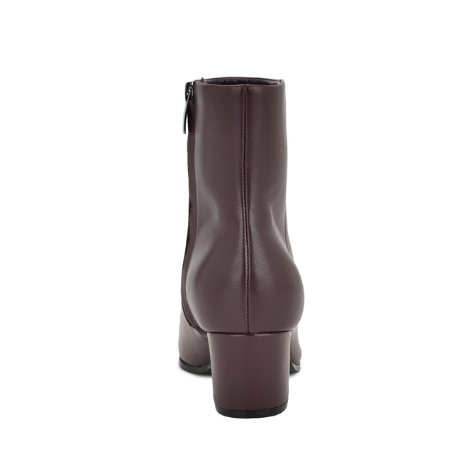 Nine West Savie Block Heel Ankle Leather Booties
