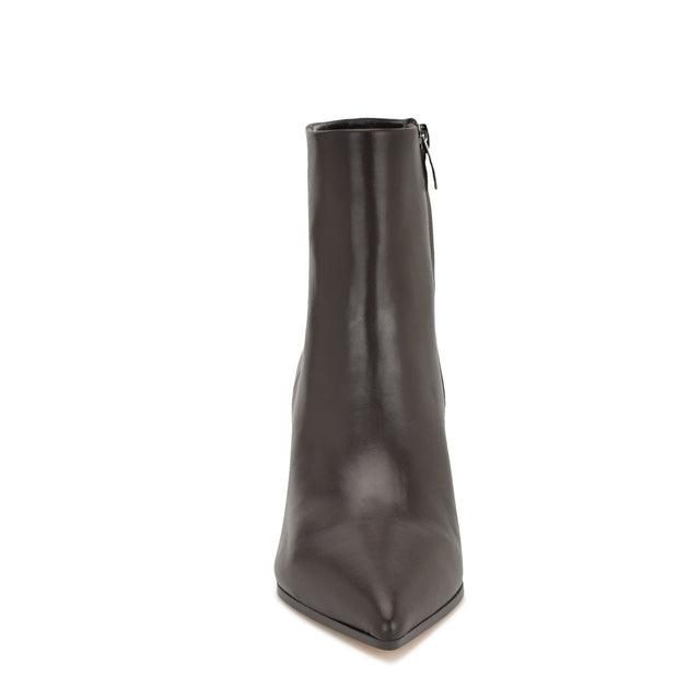 Nine West Savie Block Heel Ankle Leather Booties