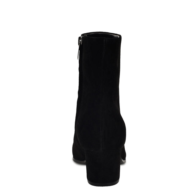 Nine West Savie Block Heel Ankle Leather Booties