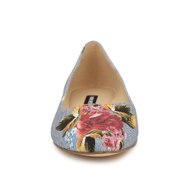 Nine West Speakup Almond Toe Flats