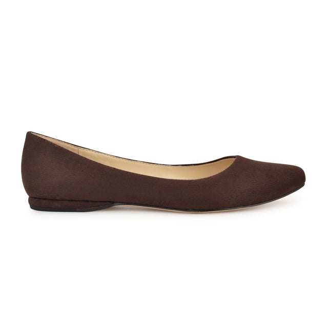 nine west Speakup Almond Toe Flats