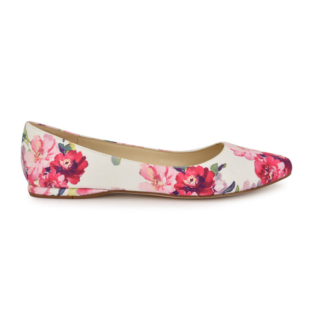 nine west Speakup Almond Toe Flats