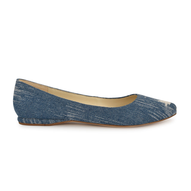 nine west Speakup Almond Toe Flats