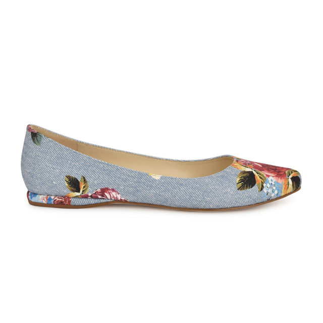 nine west Speakup Almond Toe Flats