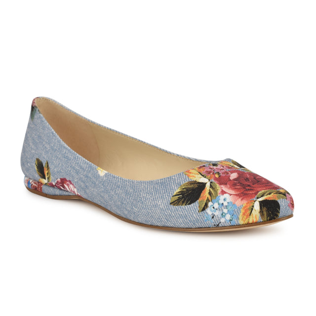 Nine West Speakup Almond Toe Flats