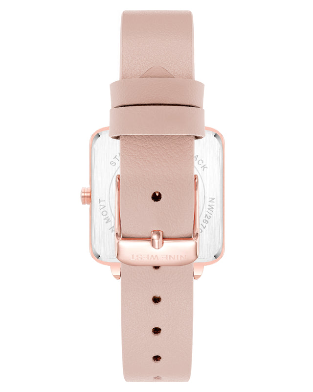 Nine West Square Case Smooth Strap Watch