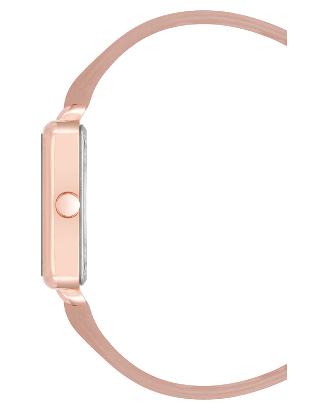Nine West Square Case Smooth Strap Watch