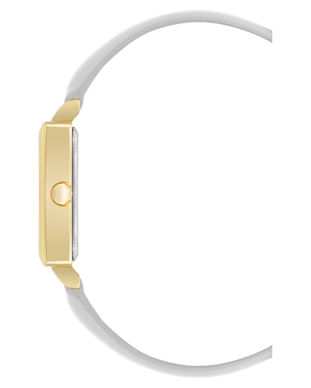 Nine West Square Strap Watch With Crystal Accents