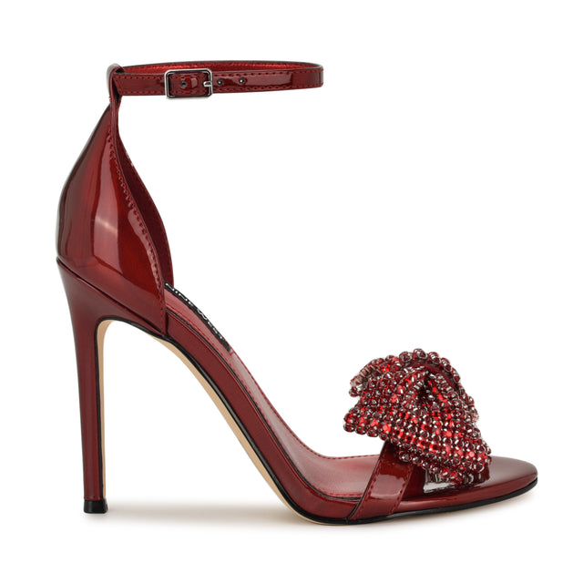 nine west Tansie Embellished Bow Sandals