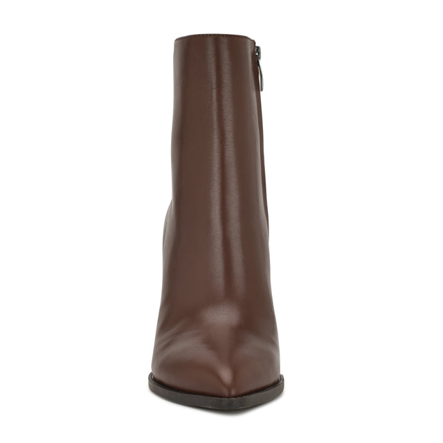 Nine West Tessay 9x9 Block Heel Leather Booties