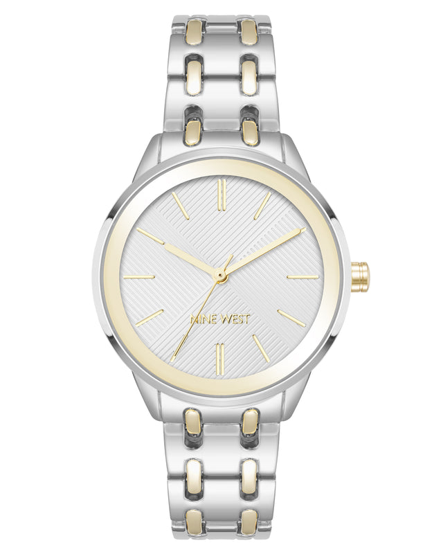 nine west Textured Dial Bracelet Watch