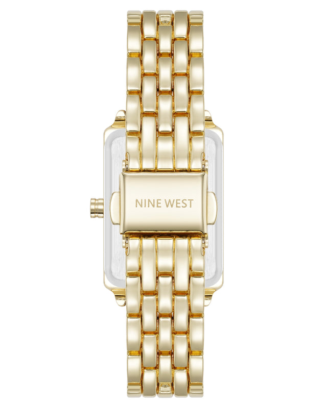 Nine West Timeless Rectangular Case Watch