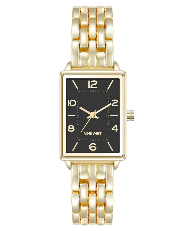 nine west Timeless Rectangular Case Watch