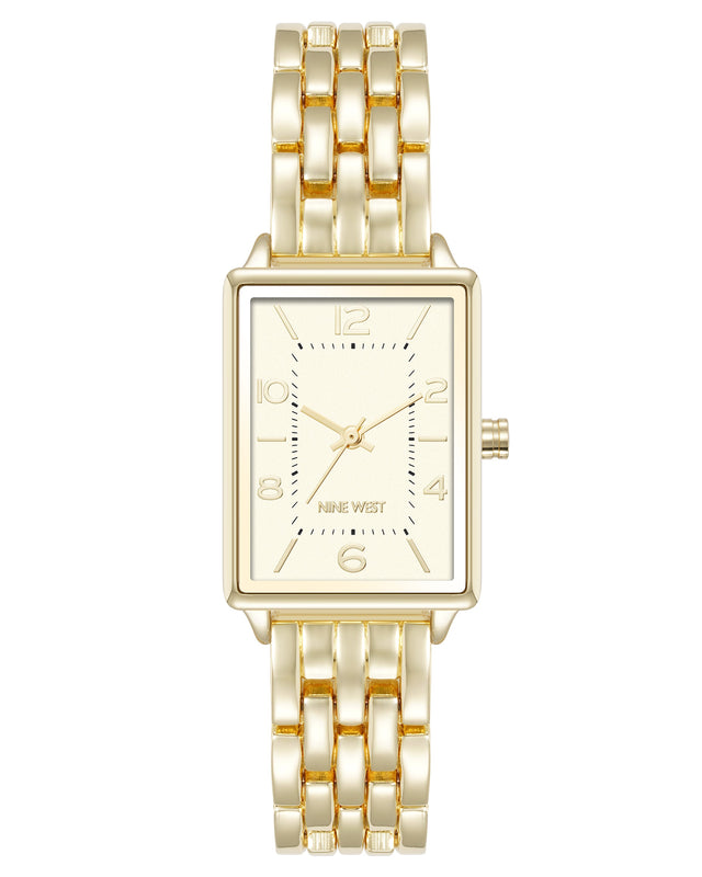 nine west Timeless Rectangular Case Watch