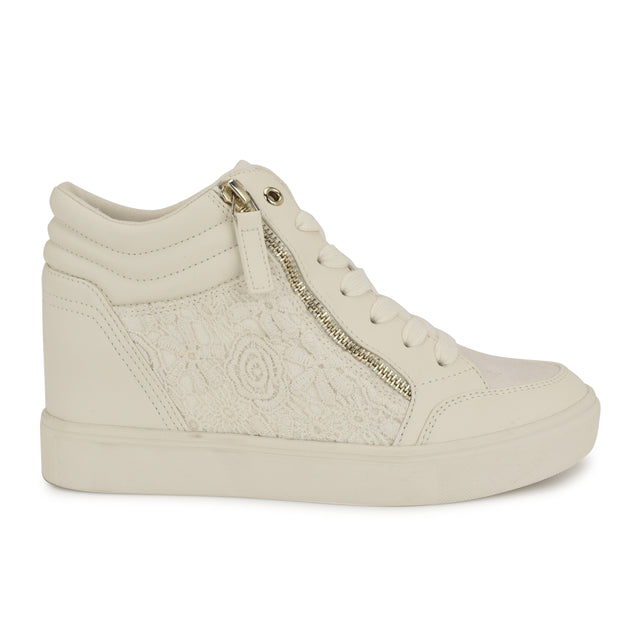 nine west Tons High Top Hidden Wedge Sneakers