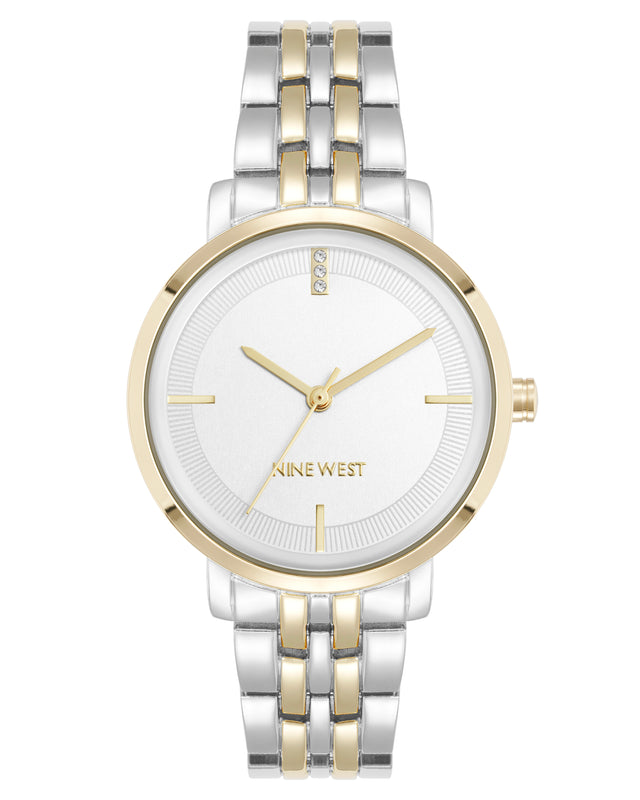 nine west Two-Tone Bracelet Watch