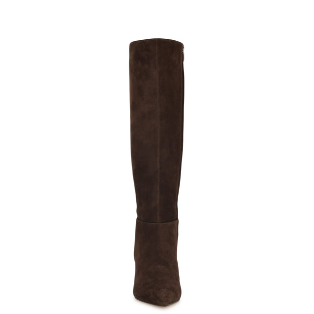 Nine West Somas Kitten Heel Knee High Leather Boots