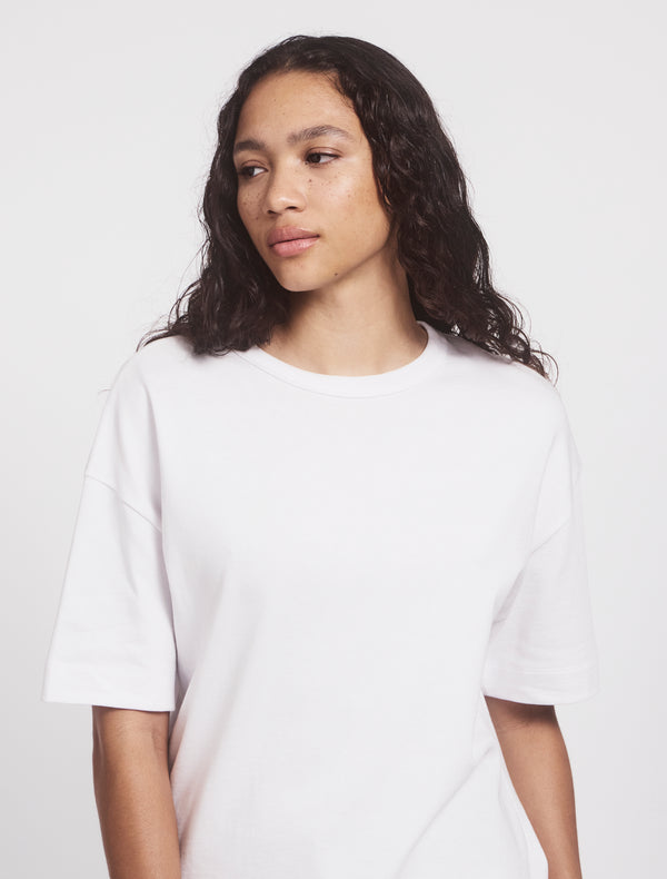 ninety percent Classic Cotton Oversized T-Shirt in White