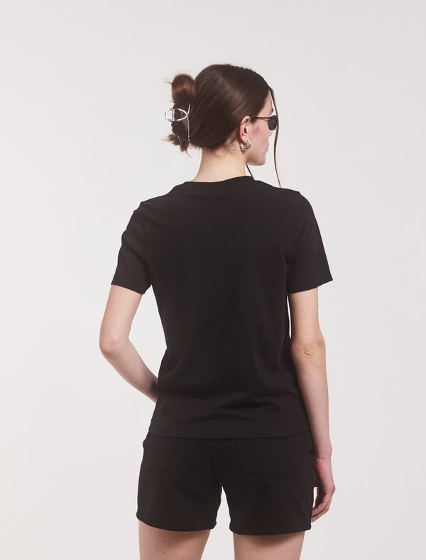 Ninety Percent Classic Lightweight Cotton T-shirt In Black