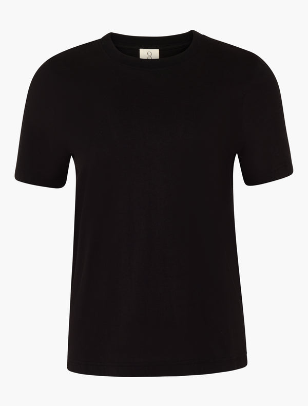Ninety Percent Classic Lightweight Cotton T-shirt In Black