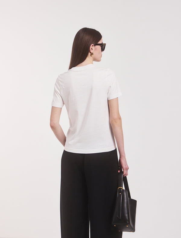 Ninety Percent Classic Lightweight Cotton T-shirt In White