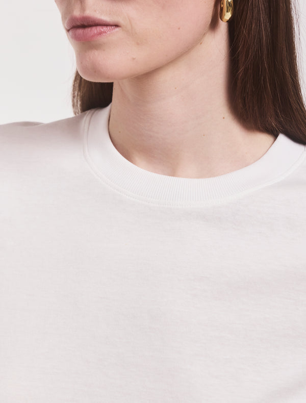 Ninety Percent Classic Lightweight Cotton T-shirt In White