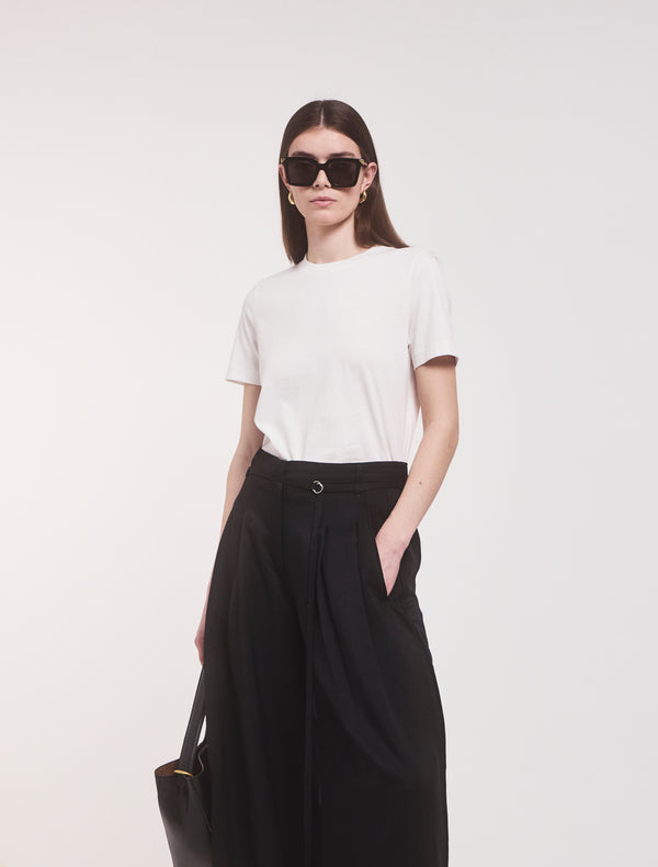 ninety percent Classic Lightweight Cotton T-shirt in White