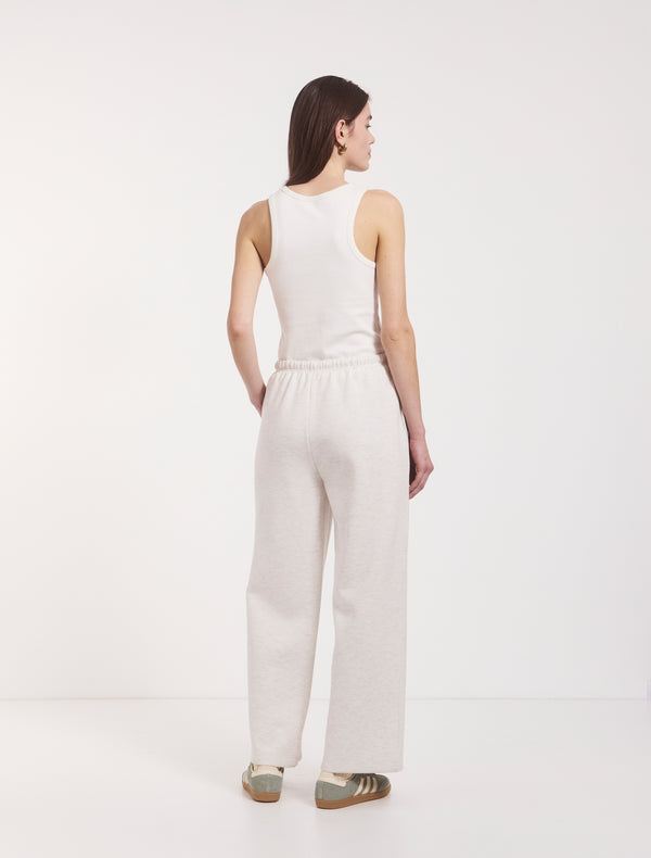 Ninety Percent Classic Lounge Sweatpant In Oatmeal Marl