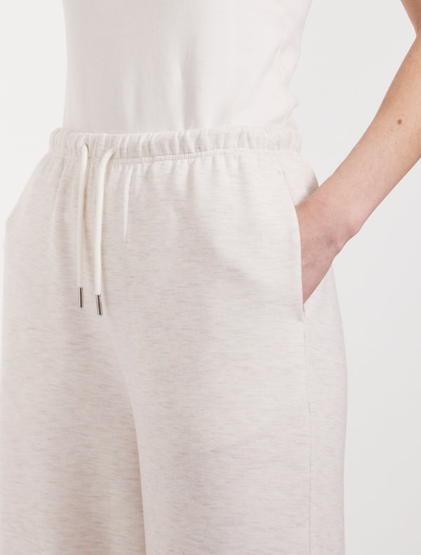 Ninety Percent Classic Lounge Sweatpant In Oatmeal Marl