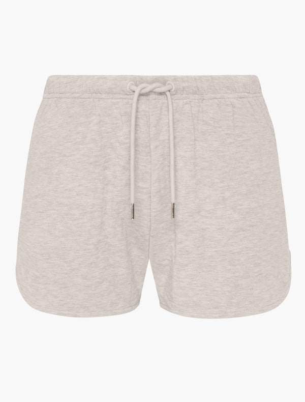 Ninety Percent Classic Sweatshort In Oatmeal Melange