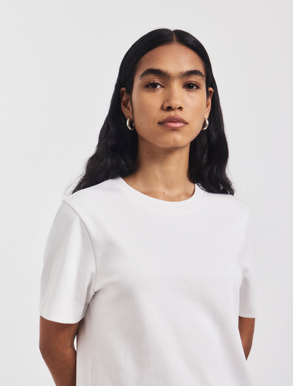 ninety percent Compact Cotton Boxy T-shirt in White