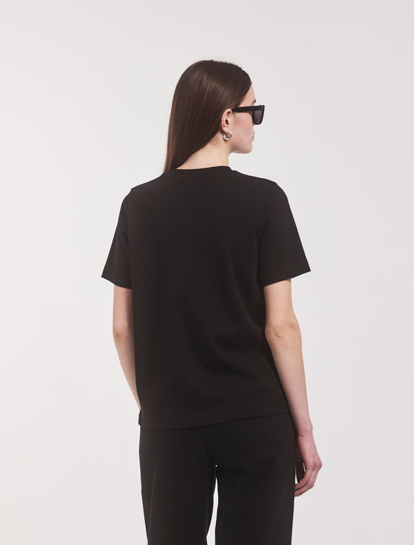 Ninety Percent Compact Cotton Oversized T-Shirt In Black