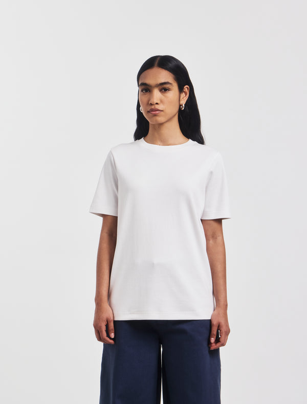 Ninety Percent Compact Cotton Oversized T-Shirt In White