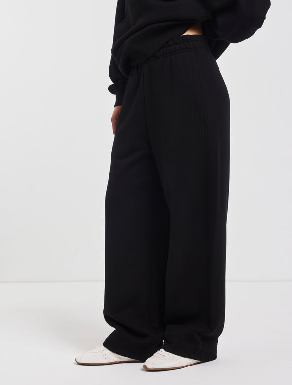 Ninety Percent Ellery Barrel Leg Sweatpant In Black