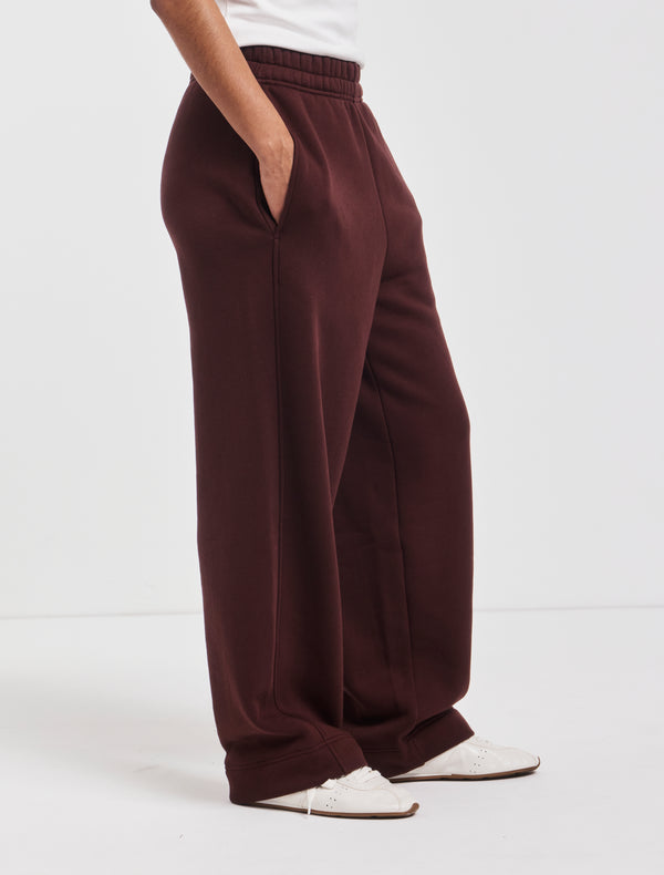 Ninety Percent Ellery Barrel Leg Sweatpant In Bordeaux
