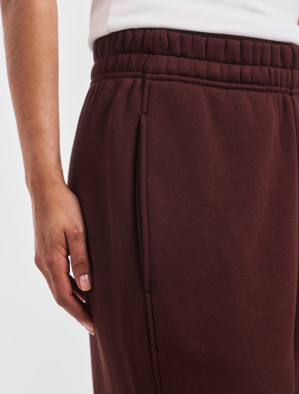 Ninety Percent Ellery Barrel Leg Sweatpant In Bordeaux