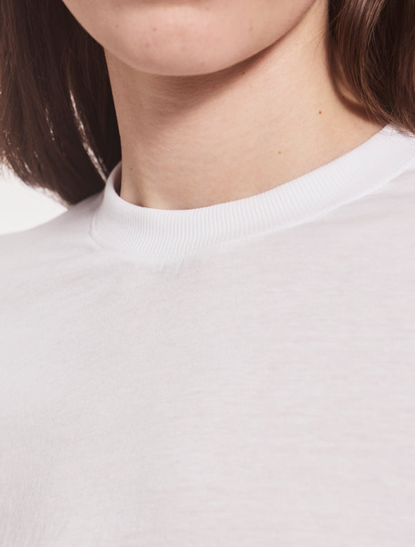 Ninety Percent Lightweight Cotton Long Sleeve T-Shirt In White