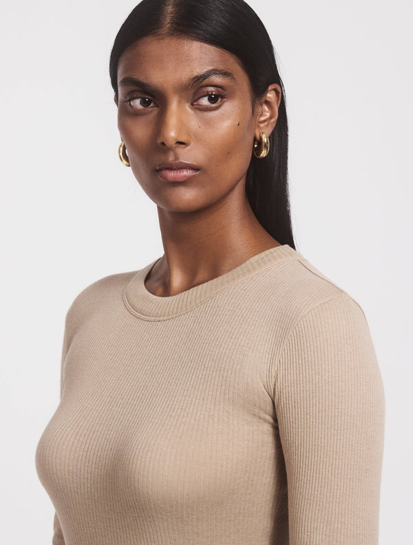 ninety percent Anis Top In Taupe