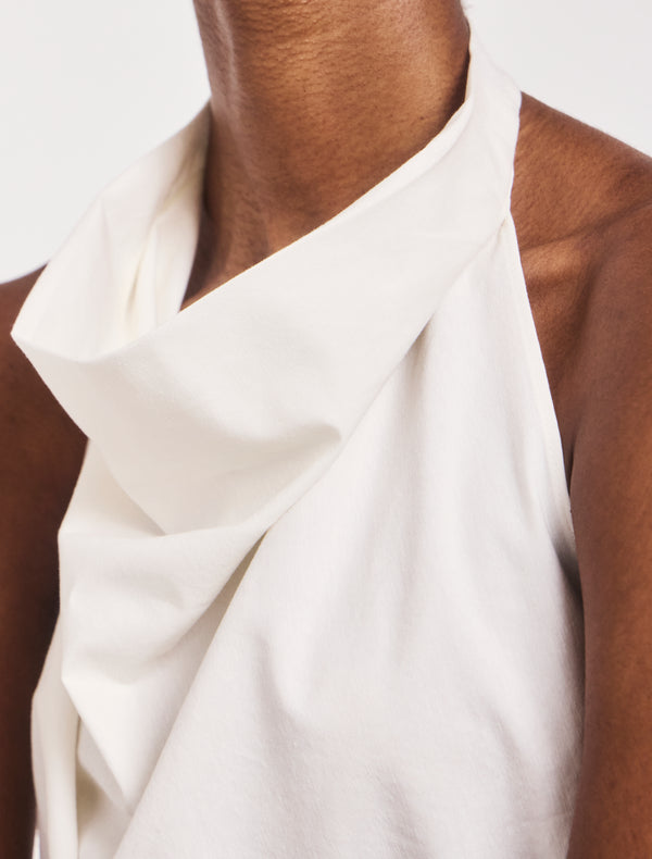 Ninety Percent Avery Scarf Top In Off White