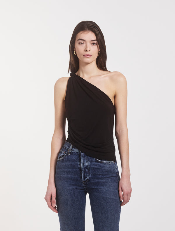 ninety percent Cava Asymmetric Top in Black
