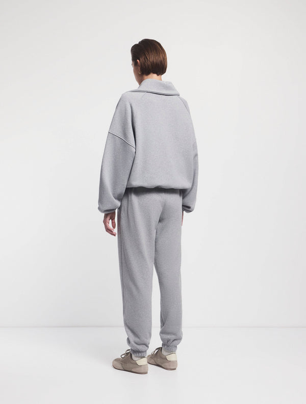 Ninety Percent Classic Sweatpant In Grey Marl