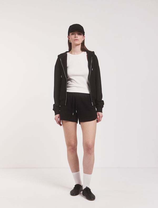 Ninety Percent Classic Sweatshort In Black
