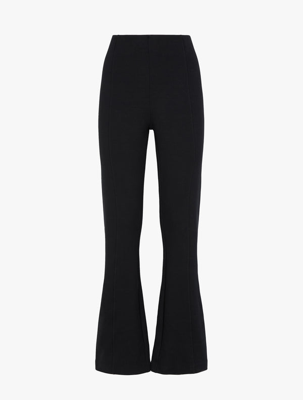 Ninety Percent Crop Flare Travel Pant In Black