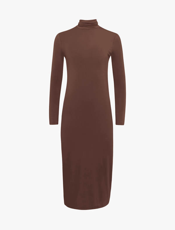 Ninety Percent Cruz Dress In Chestnut
