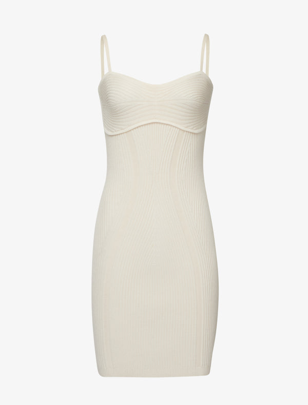 Ninety Percent Deira Dress In Pale Magnolia