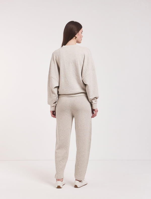 Ninety Percent Dia Joggers In Oatmeal Melange